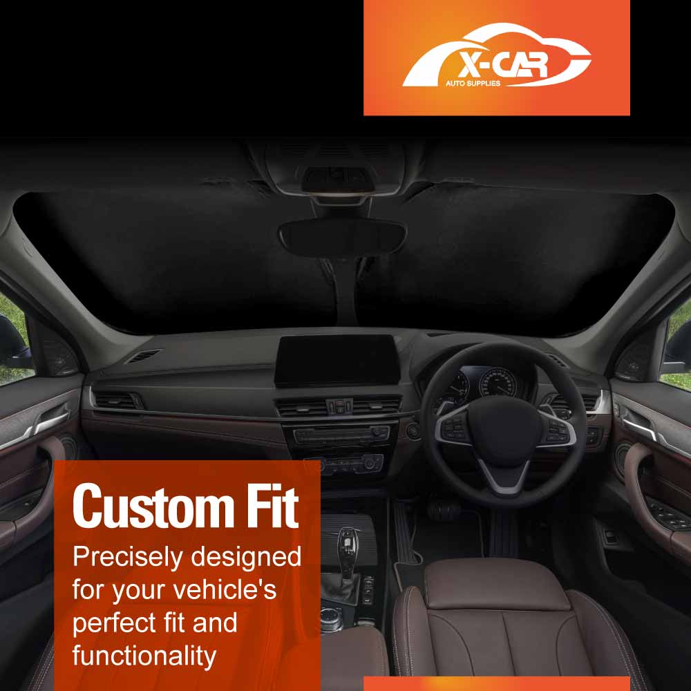 WindScreen Sun Shade for BMW X1 F48 Series 2015-2022 Blocks UV Rays Foldable Custom Wind Screen Sun Visor Protector