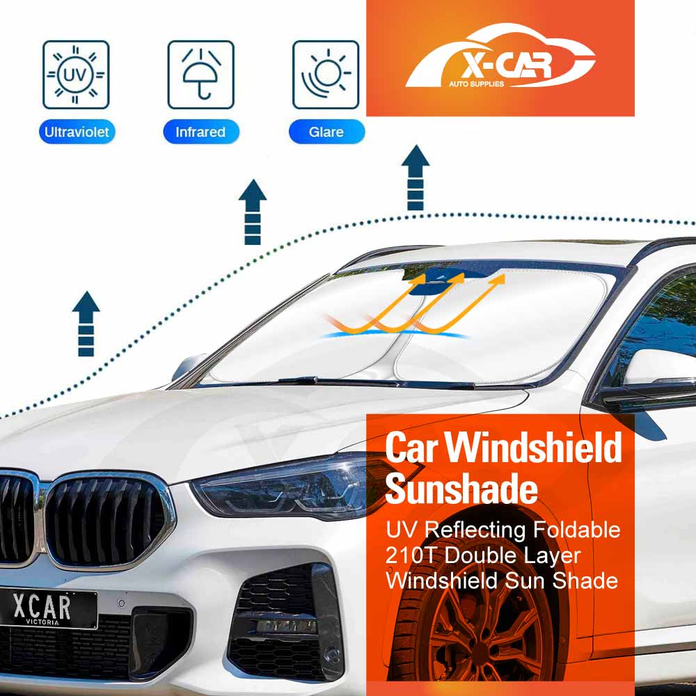 WindScreen Sun Shade for BMW X1 F48 Series 2015-2022 Blocks UV Rays Foldable Custom Wind Screen Sun Visor Protector
