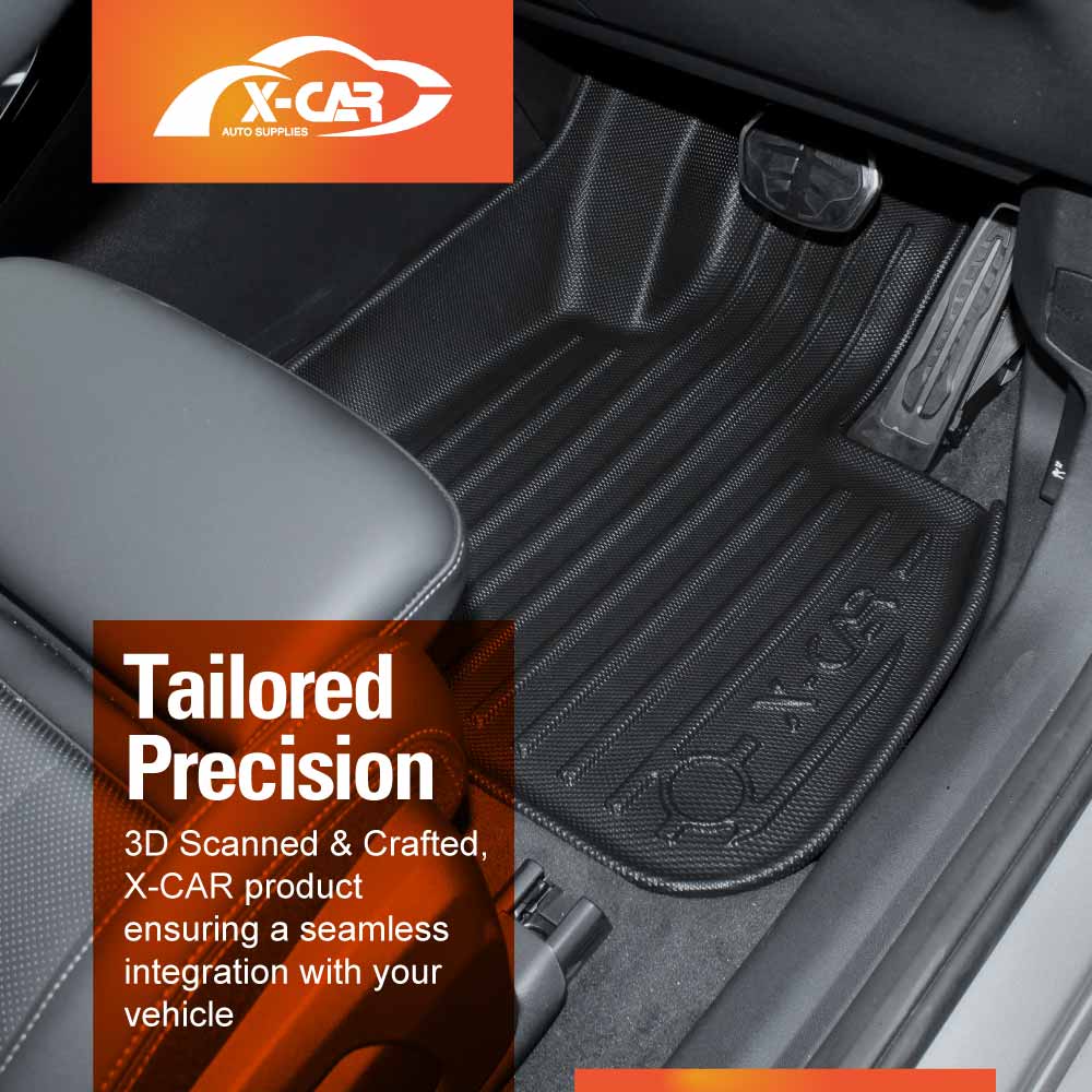 3D Floor Mats Boot Liner Set for BMW X2 U10 Series 2023-Onwards All Weather Heavy Duty Cargo Car Trunk Luggage Tray