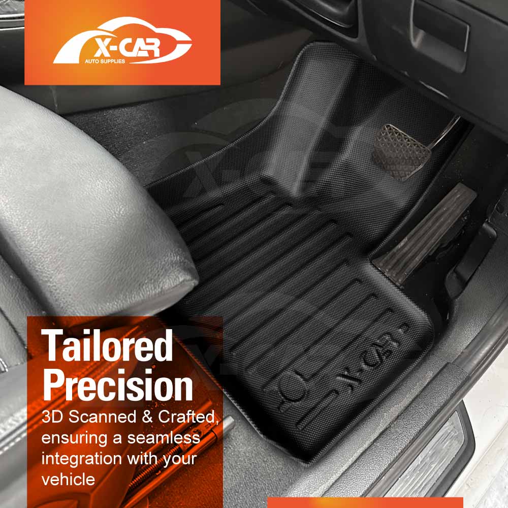 Floor Mats Boot Liner Set for BMW X3 2011-2017 F25 Series All Weather Heavy Duty Cargo Kick Mats Back Seat Protector Cover