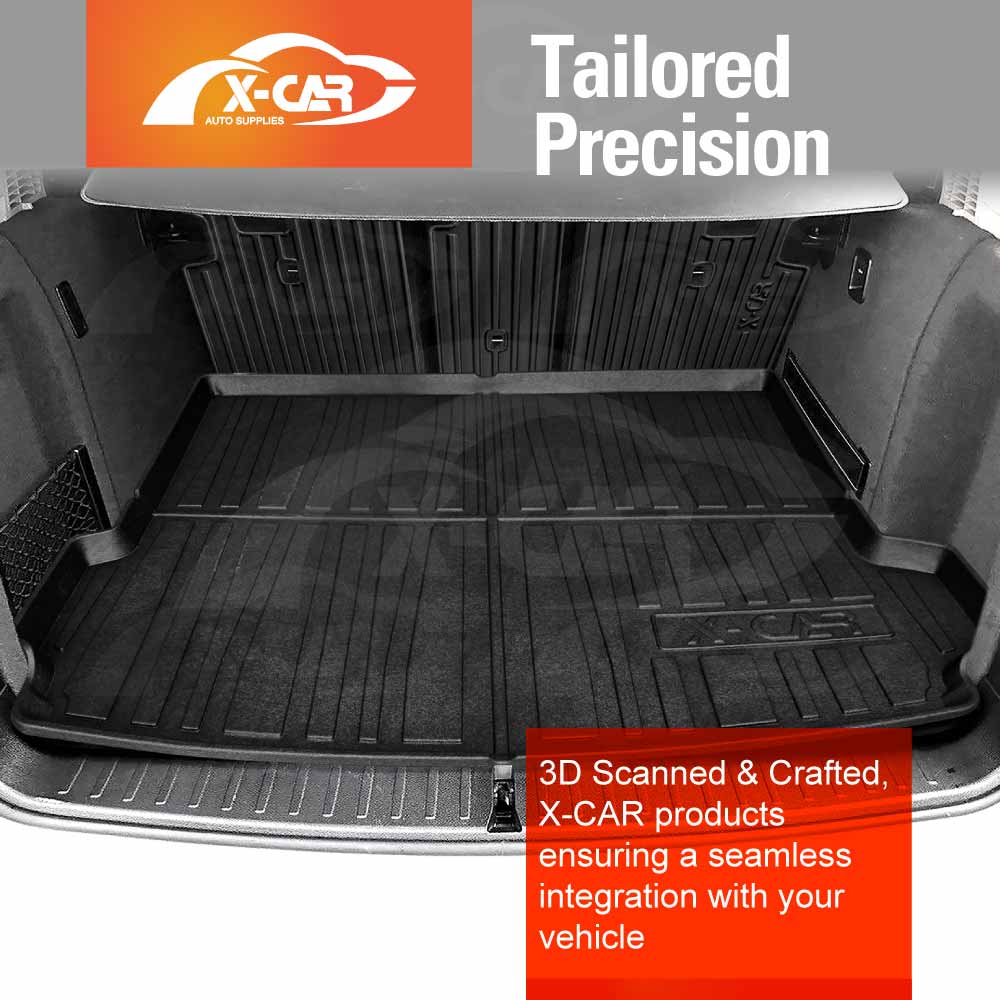Floor Mats Boot Liner Set for BMW X3 2011-2017 F25 Series All Weather Heavy Duty Cargo Kick Mats Back Seat Protector Cover
