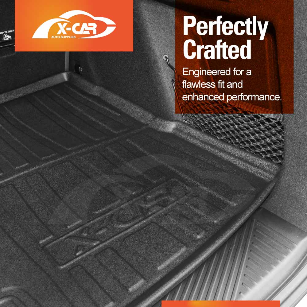 3D Floor Mats Boot Liner Set for BMW X3 G45 Series 2024-Onwards All Weather Heavy Duty Cargo Kick Mats Back Seat Protector Cover