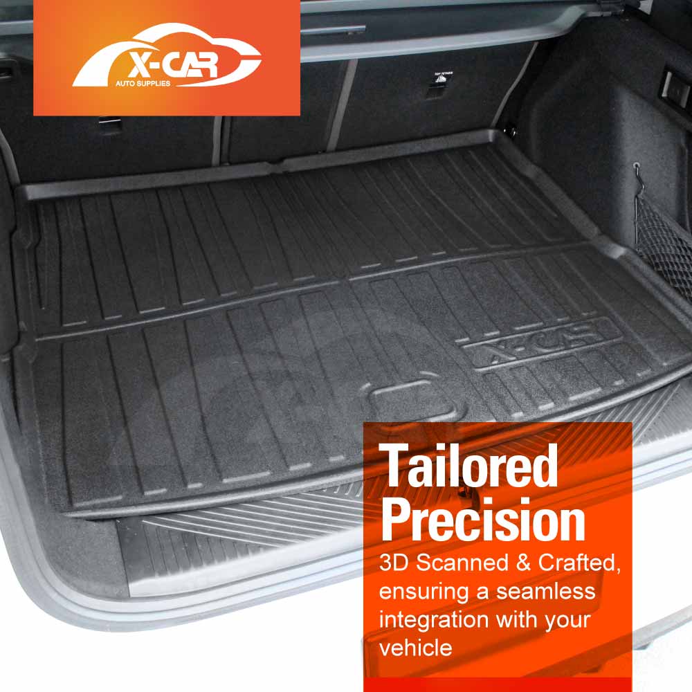3D Floor Mats Boot Liner Set for BMW X3 G45 Series 2024-Onwards All Weather Heavy Duty Cargo Kick Mats Back Seat Protector Cover
