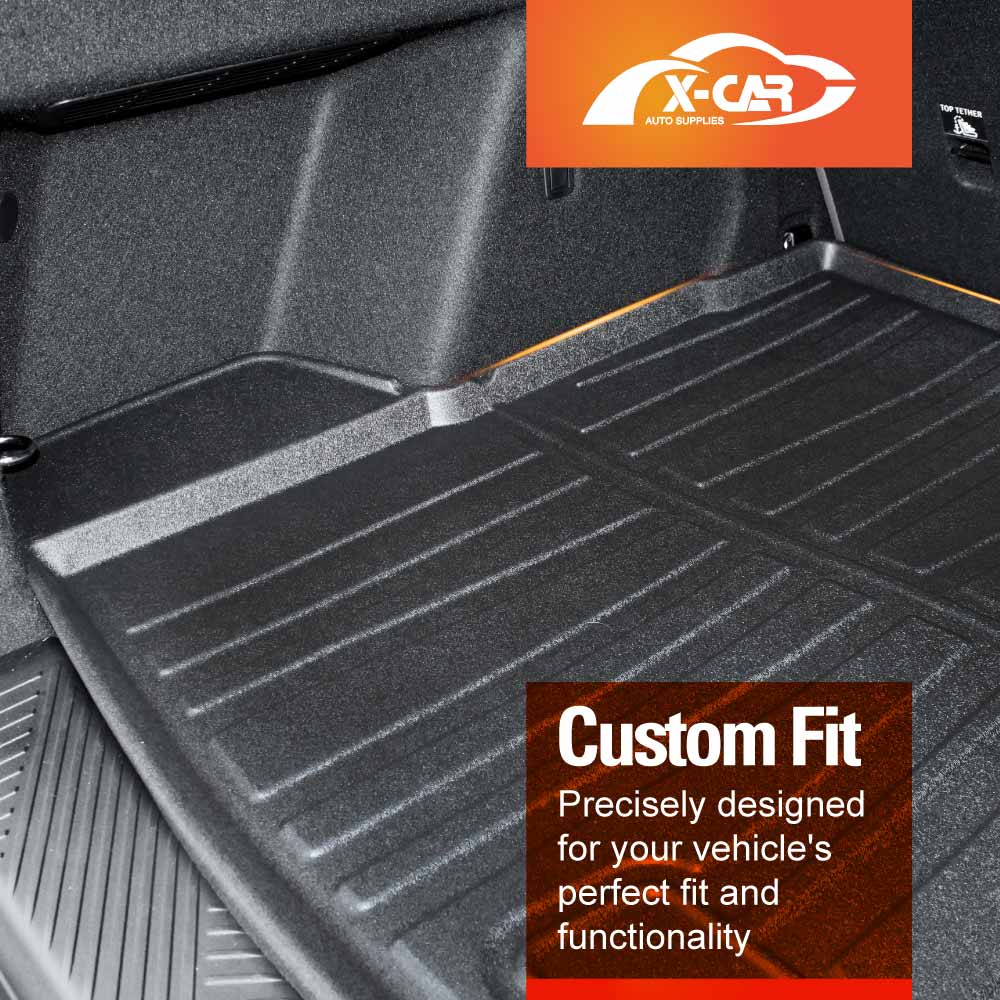 3D Floor Mats Boot Liner Set for BMW X3 G45 Series 2024-Onwards All Weather Heavy Duty Cargo Kick Mats Back Seat Protector Cover