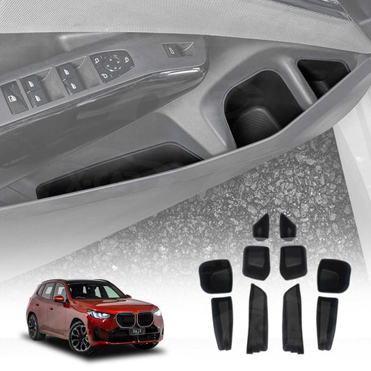 Car Door Side Storage Box Tray for BMW X3 G45 Series 2024-Onwards Organizer Accessories Front and Rear Row Set