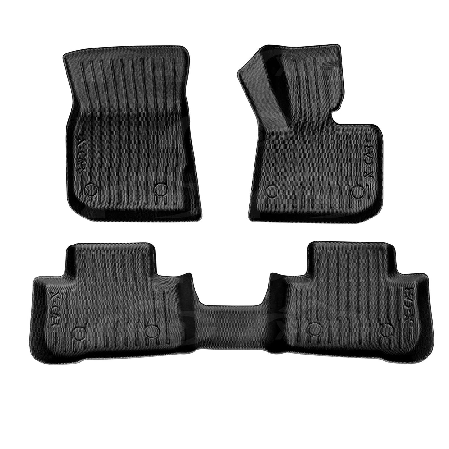 3D Floor Mats for BMW iX3 2023-2025 Heavy Duty All Weather Car Waterproof Interior Protection Liner Set