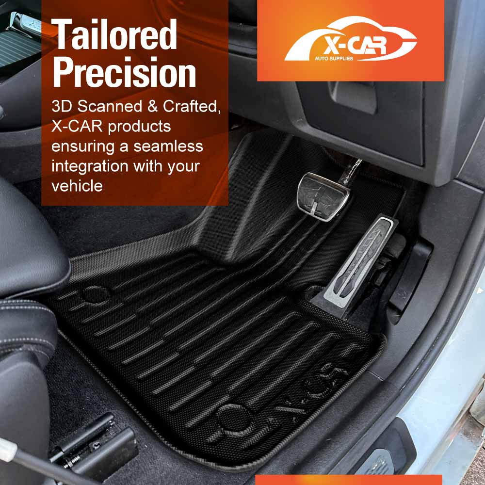 3D Floor Mats Boot Liner Set for BMW iX3 2023-2025 All Weather Heavy Duty Cargo Car Trunk Luggage Tray