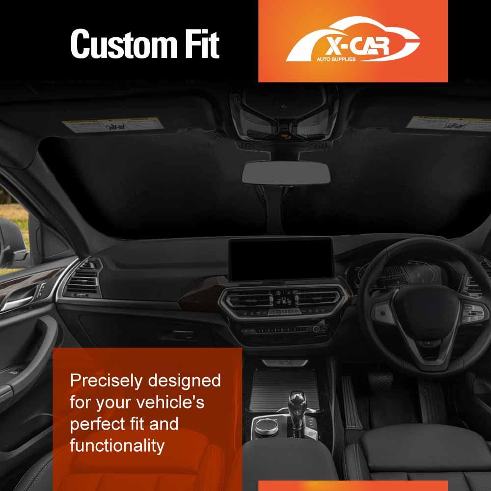 WindScreen Sun Shade for  BMW X4 G2 2018-2025 Blocks UV Rays Foldable Custom Wind Screen Sun Visor Protector