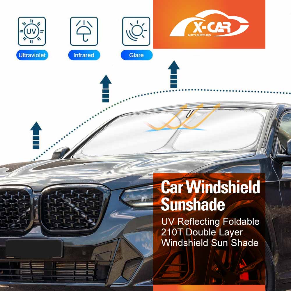 WindScreen Sun Shade for  BMW X4 G2 2018-2025 Blocks UV Rays Foldable Custom Wind Screen Sun Visor Protector