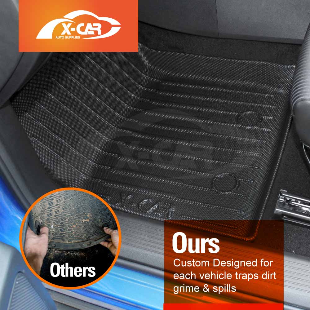 3D Floor Mats Boot Liner for BMW X5 F15 Series 2013-2018  All Weather Heavy Duty Cargo Car Trunk Luggage Tray Set