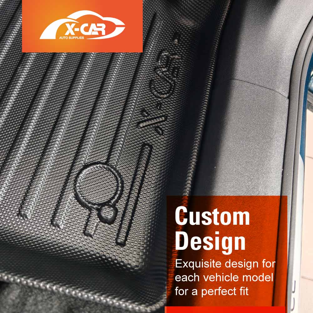 3D Floor Mats Boot Liner for BMW X5 F15 Series 2013-2018  All Weather Heavy Duty Cargo Car Trunk Luggage Tray Set