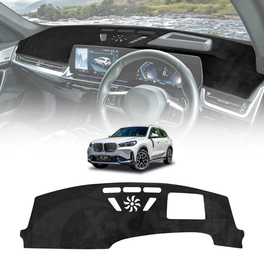 Dash Mat for BMW iX1 2023-Onwards with HUD Non-Slip Microfiber Pad Cover Interior Accessories