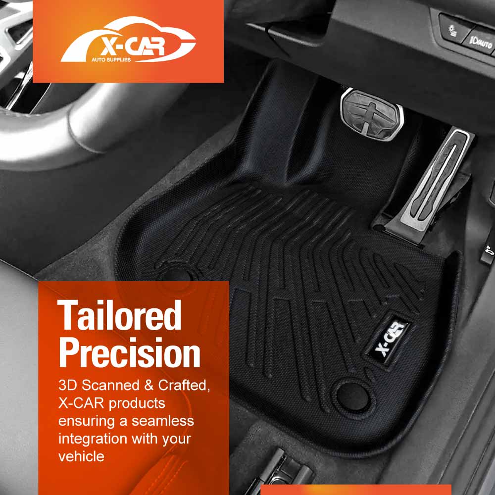 3D Floor Mats Boot Liner Set for BMW iX2 U10 Series 2024-Onwards All Weather Heavy Duty Cargo Car Trunk Luggage Tray
