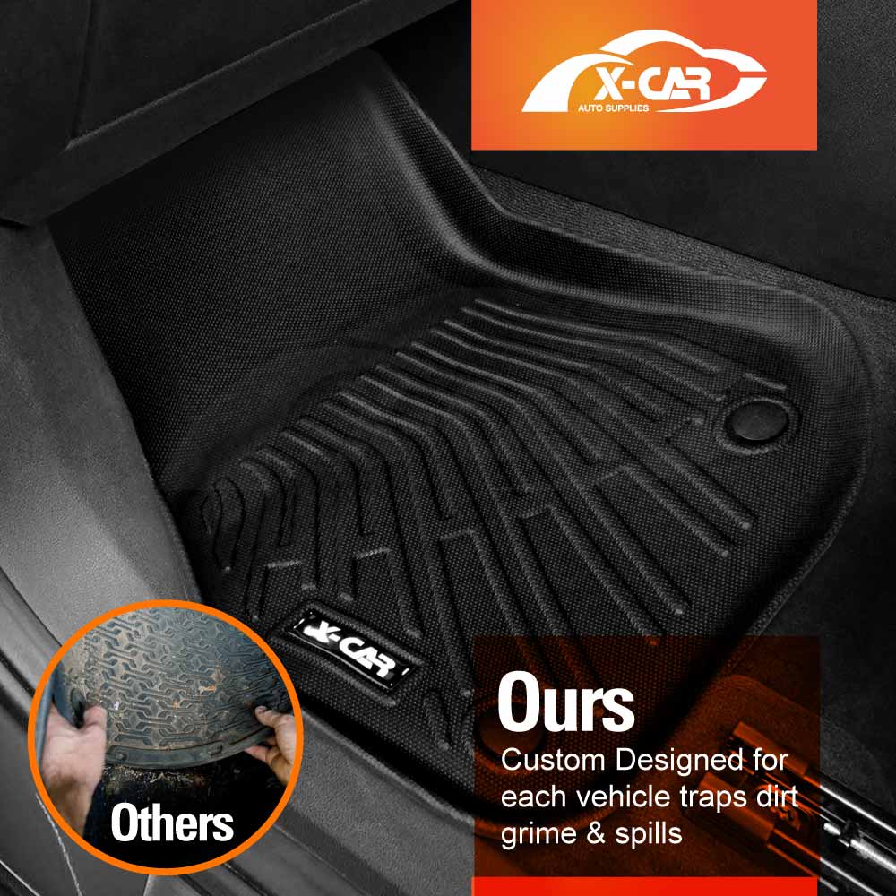 Floor Mats Boot Liner Set for BMW iX2 U10 Series 2024-Onwards Heavy Duty All Weather Car Trunk Cargo Kick Back Seat Cover