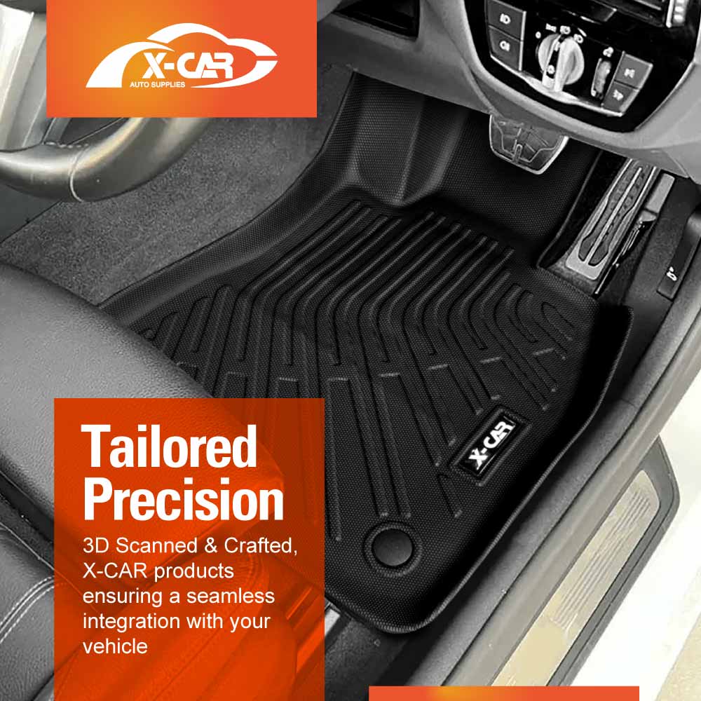 3D Floor Mats Boot Liner Set for BMW 5 Series G30 Sedan 2017-2023 All Weather Heavy Duty Cargo Car Trunk Luggage Tray