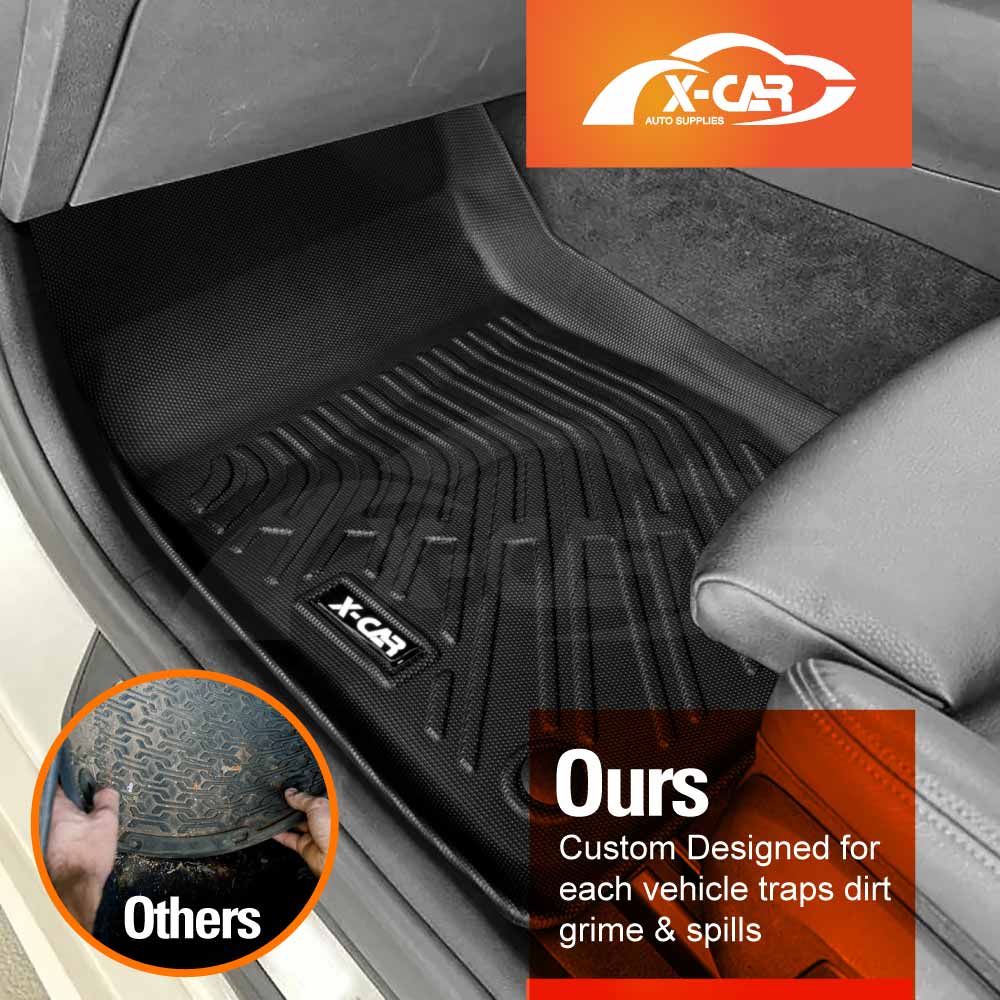 3D Floor Mats for BMW 5 Series G30 Sedan 2017-2023 Heavy Duty All Weather Car Waterproof Interior Protection Liner Set
