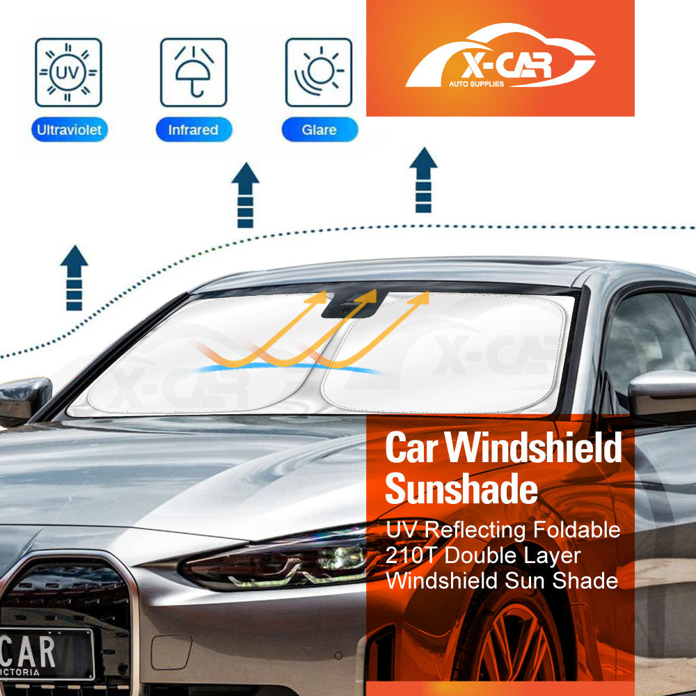 WindScreen Sun Shade for BMW i4 2022-Onwards Blocks UV Rays Sun Visor Protector Foldable Sunshade