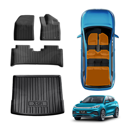 3D Floor Mats Boot Liner for BYD Atto 3 Atto3 2022-Onwards All Weather Heavy Duty Cargo Car Trunk Luggage Tray