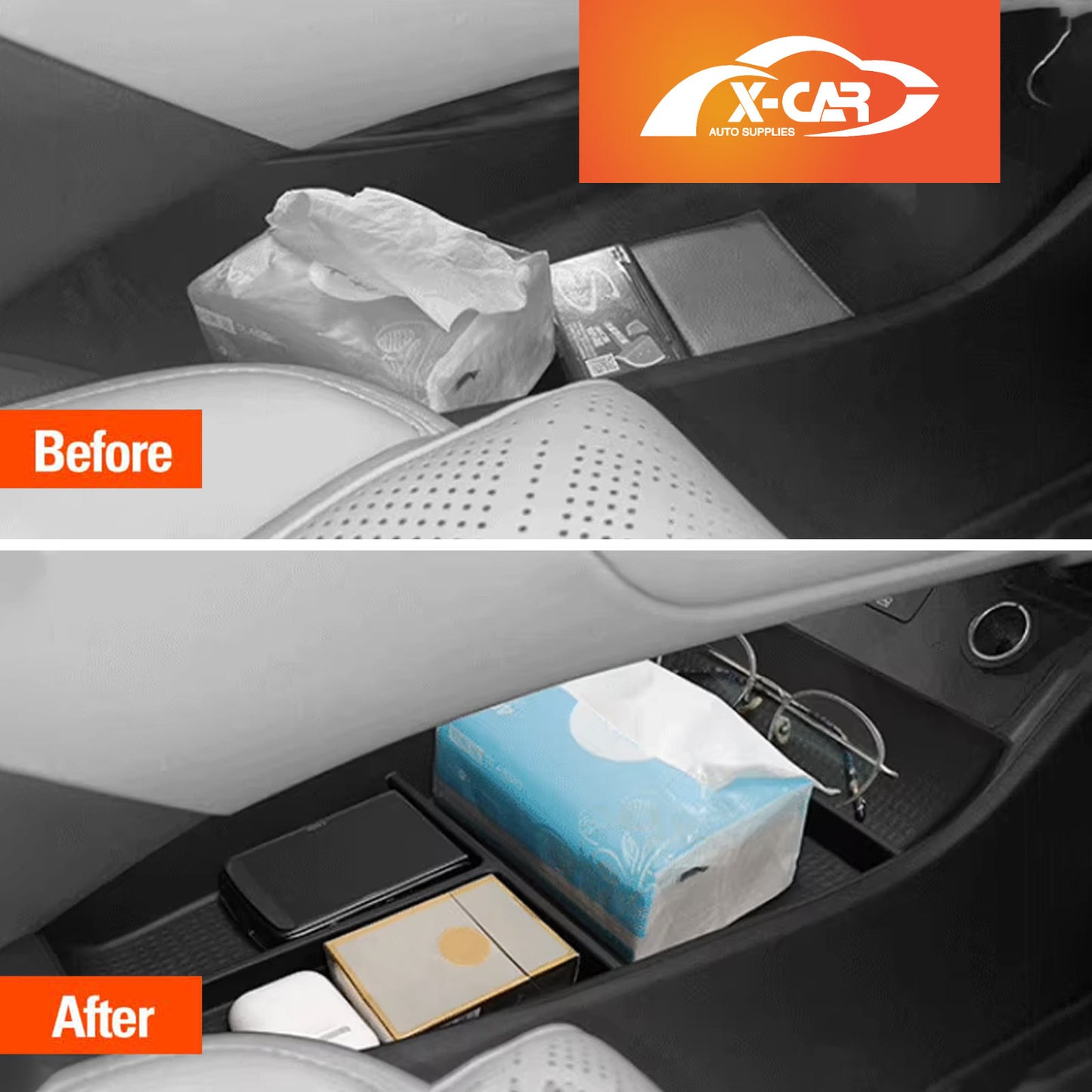 Lower Centre Console Organizer Tray for BYD Atto 2 Atto2 2025-Onwards Storage Box Cup Holder Car Interior Accessories