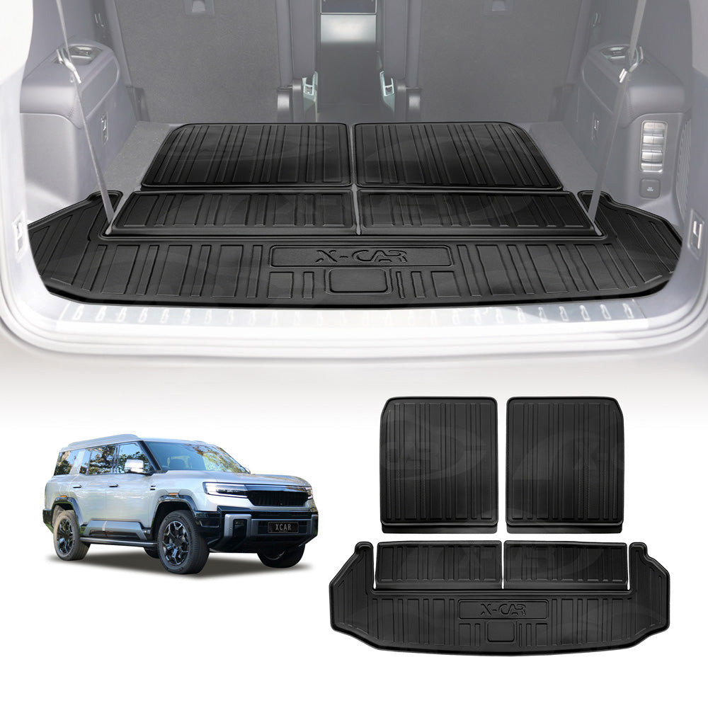Boot Liners for DENZA B8 6-Seater 2026-Onwards All Weather Heavy Duty Cargo Trunk Mat Luggage Tray Car Accessories 3 Pcs Set