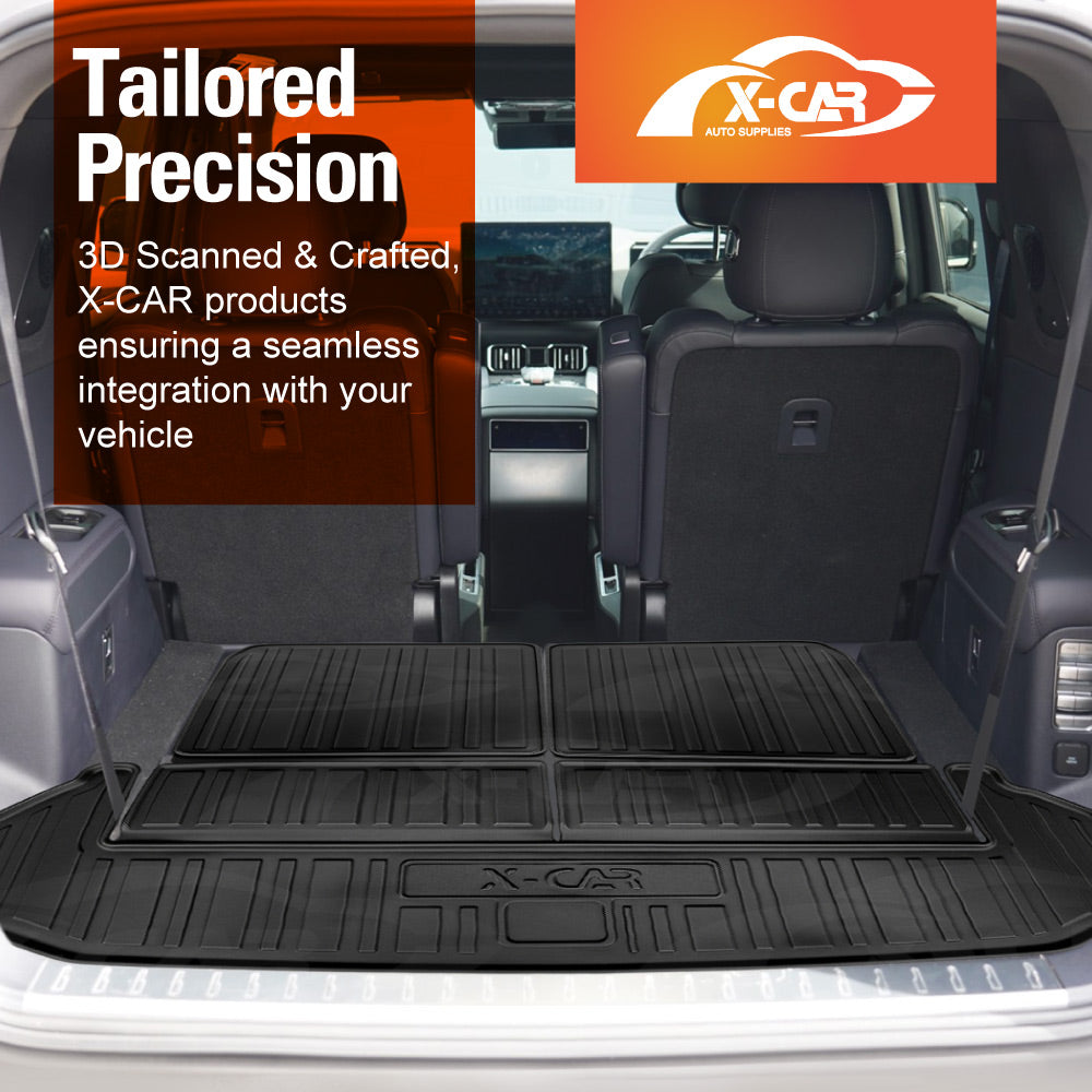 Boot Liners for DENZA B8 6-Seater 2026-Onwards All Weather Heavy Duty Cargo Trunk Mat Luggage Tray Car Accessories 3 Pcs Set