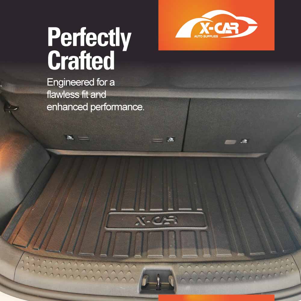 3D All-Weather Floor Car Cargo Trunk Kick Mats Boot Liner for BYD Dolphin 2023-2025 Accessories