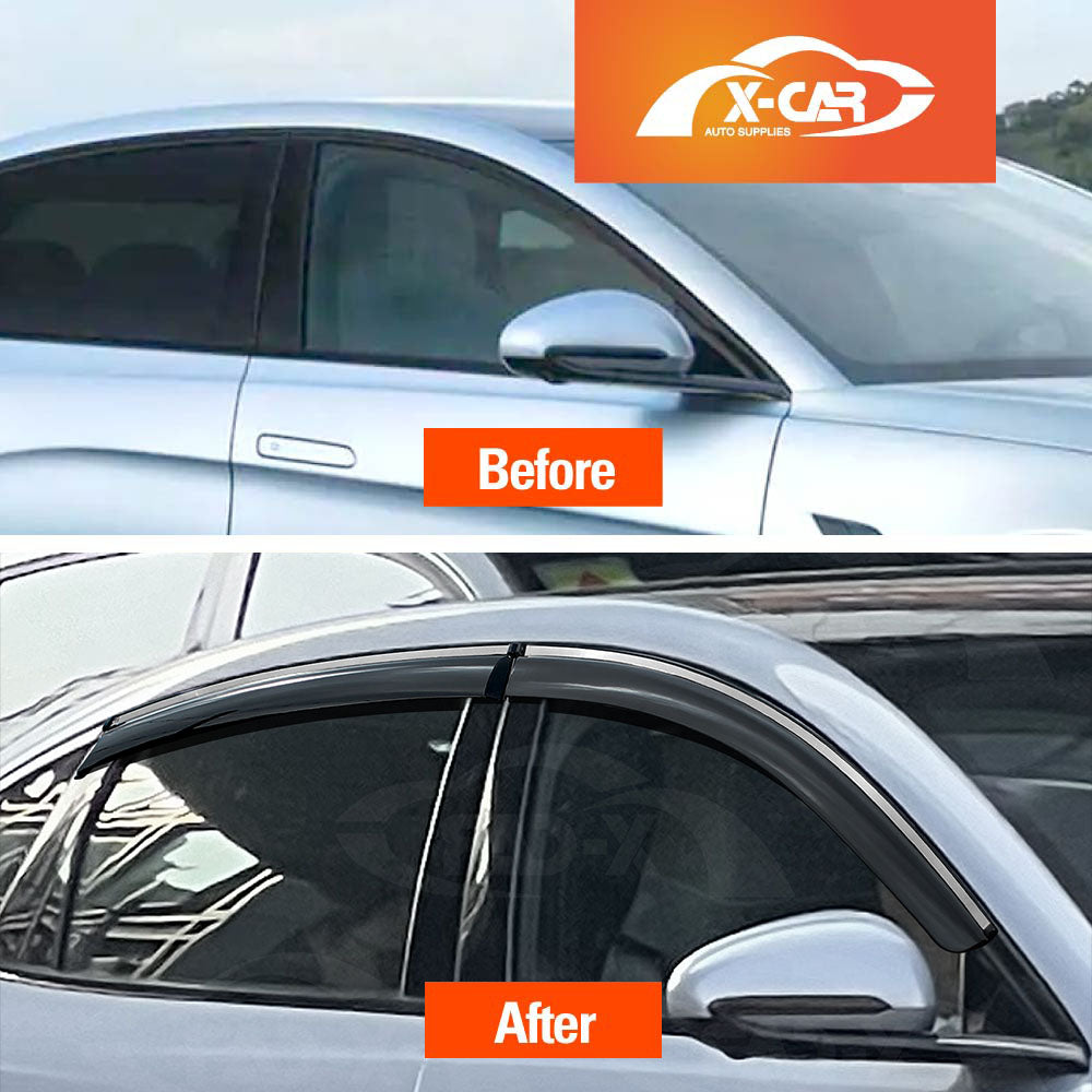 Weathershields for BYD Seal 2023-Onwards Car Weather Shields Wind Deflectors Window Sun Visor 4 Pcs Extreme Dark
