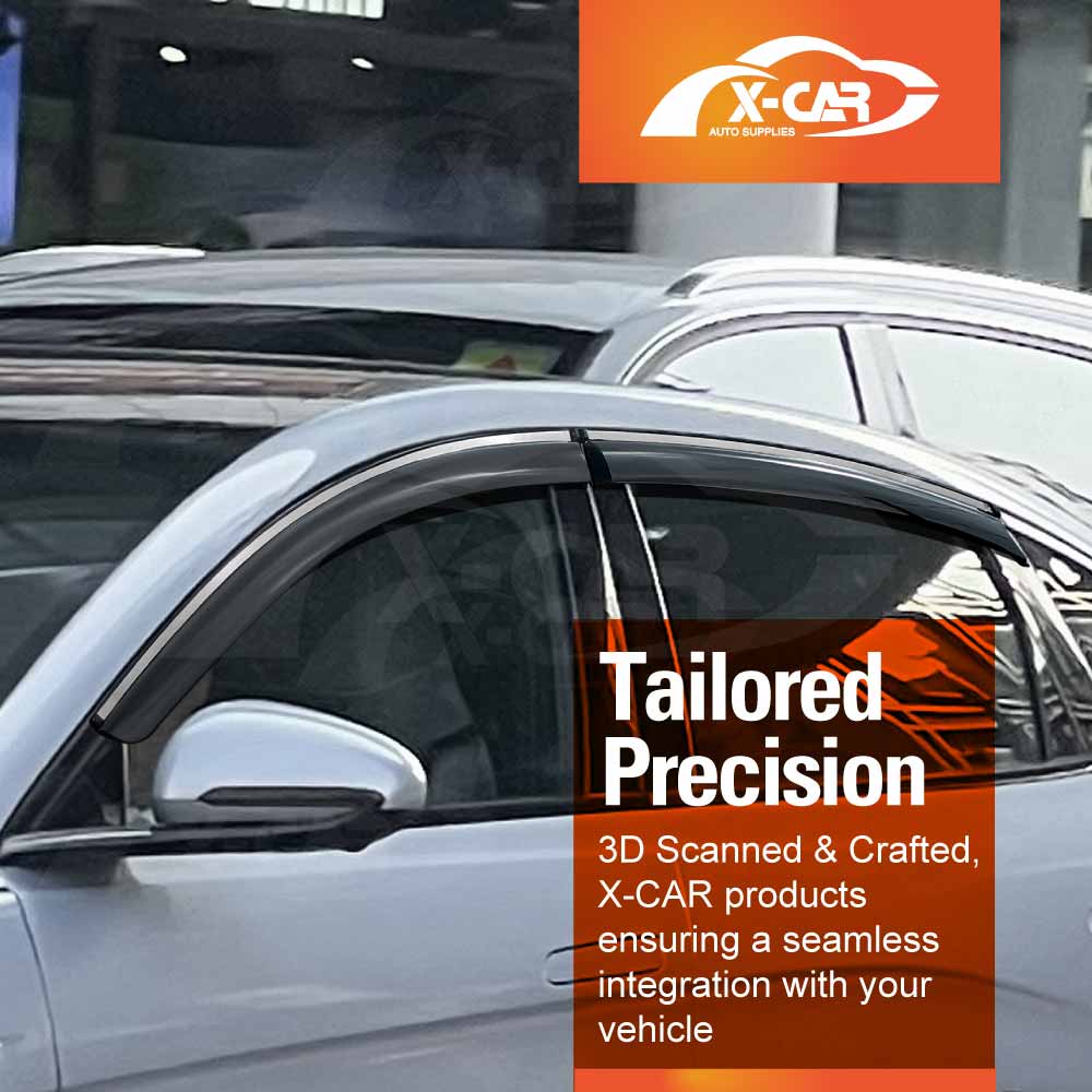 Weathershields for BYD Seal 2023-Onwards Car Weather Shields Wind Deflectors Window Sun Visor 4 Pcs Extreme Dark