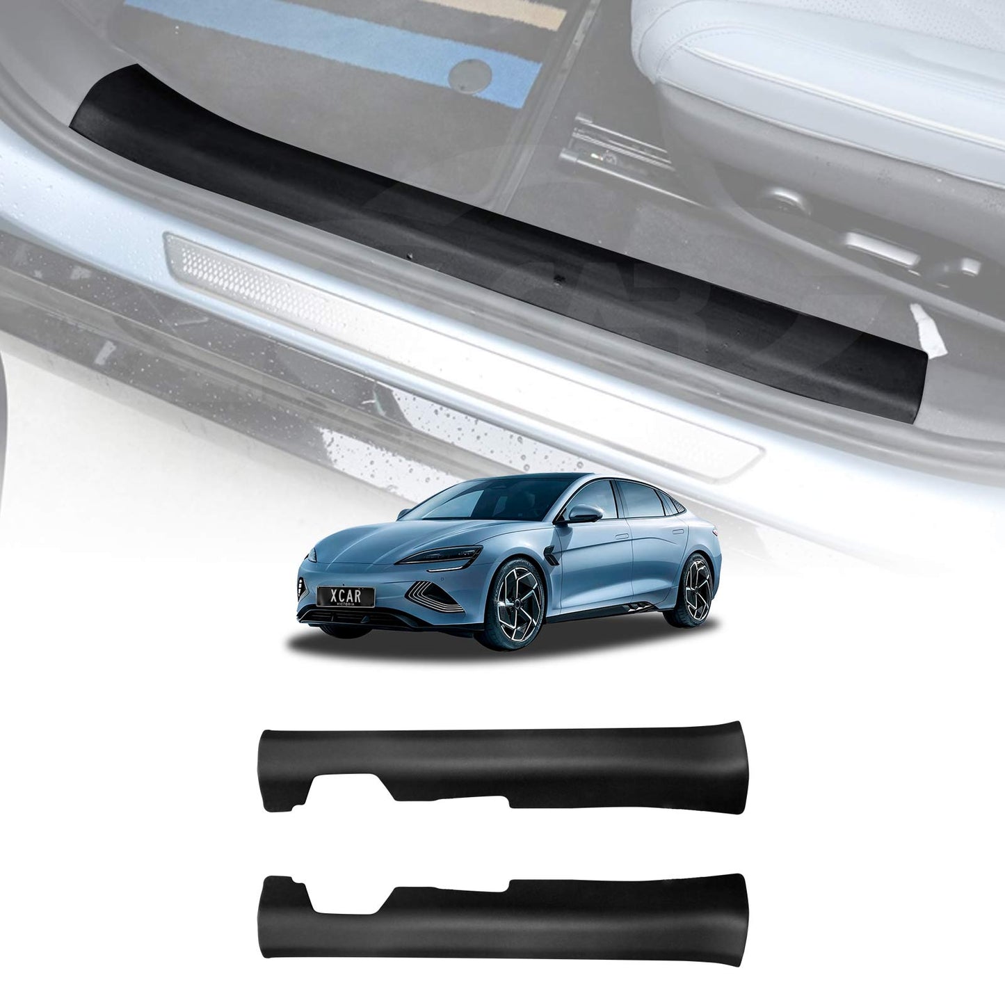 Front Door Entry Sill Plate Protector for BYD Seal 2023-2025 Car Threshold Scuff Trim Covers Guards Accessories