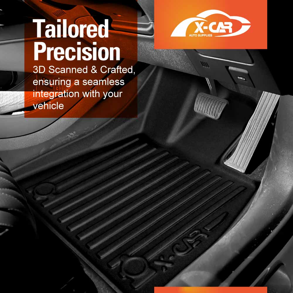 3D Floor Mats Boot Liner Set for BYD Seal 2023-2025 All Weather Heavy Duty Front Trunk Toolbox Cargo Cover