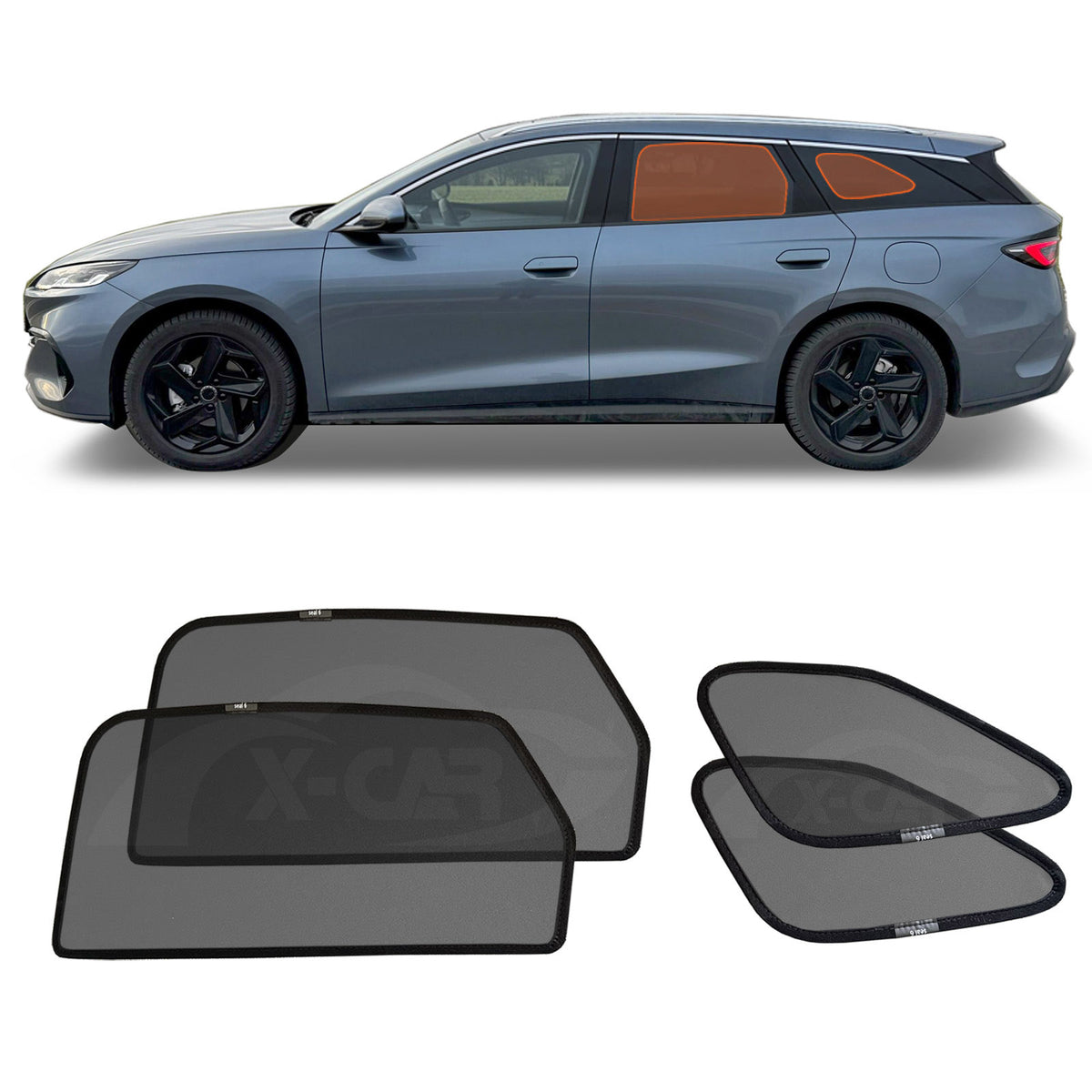 Rear & Port Window Sun Shades for BYD Seal 6 Seal6 Touring Wagon 2026-Onwards Car UV Protection Sun Blind Mesh