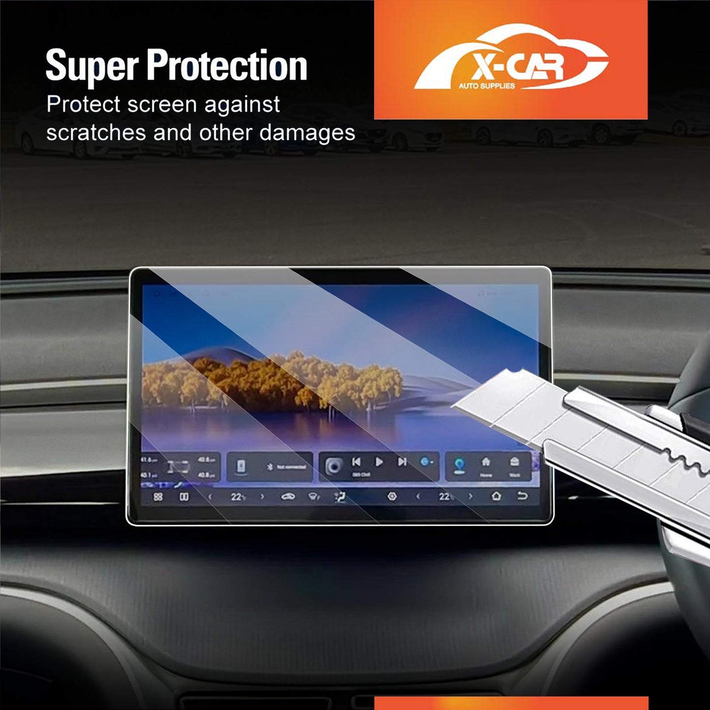 12.8-inch Tempered Glass Screen Protector for BYD Sealion 5 Sealion5 Premium 2026-OnwardsTouchscreen Anti-Scratch Cover Accessories