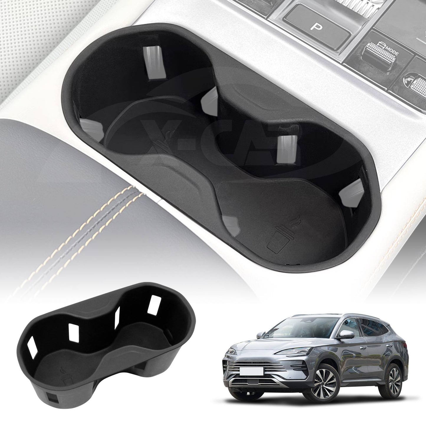 Centre Console Rubber Cup Holder Insert for BYD SEALION 6 SEALION6 2024-2025 Accessories