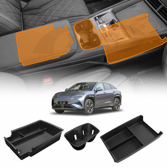 Centre Console Organizer Tray for BYD SEALION 7 SEALION7 2025-Onwards Armrest Storage Box Cup Holder Car Interior Accessories