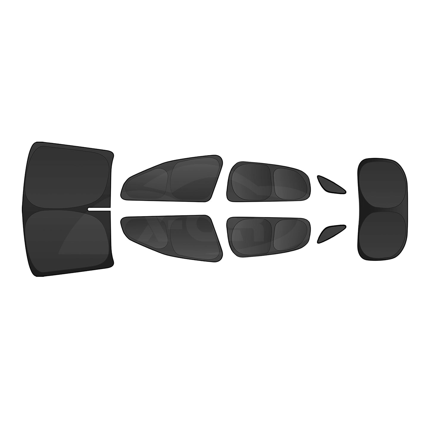 Window Sunshade Block Cover for BYD SEALION 7 SEALION7 2025-Onwards Side Rear Windshield Sun Shades Parking/Camping Privacy Protection