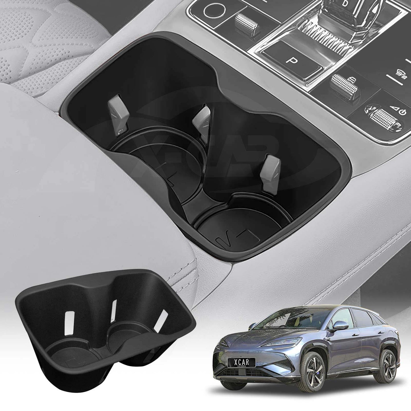 Cup Holder Insert for BYD SEALION 7 SEALION7 2025-Onwards Centre Console Rubber Interior Accessories