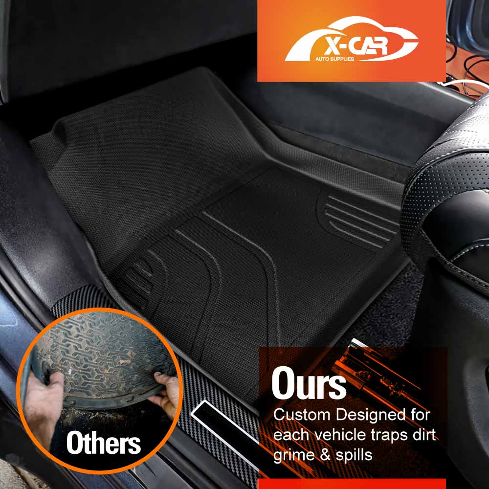 3D Floor Mats Boot Liner Set for BYD SEALION 7 SEALION7 2025-Onwards All Weather Front Trunk Cargo Kick Mats Back Seat Protector Cover