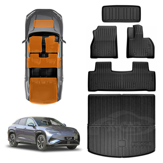 3D Floor Mats Boot Liner for BYD SEALION 7 SEALION7 2025-Onwards All Weather Heavy Duty Cargo Car Front Trunk Luggage Tray