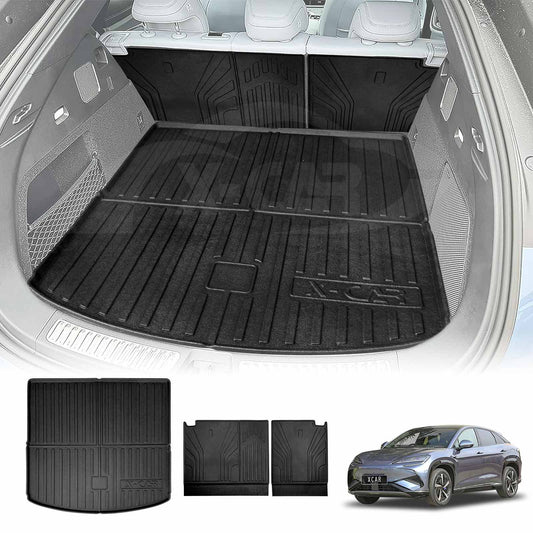 Boot Liner Back Seat Protector for BYD SEALION 7 SEALION7 2025-Onwards All Weather Heavy Duty Cargo Car Trunk Kick Mats