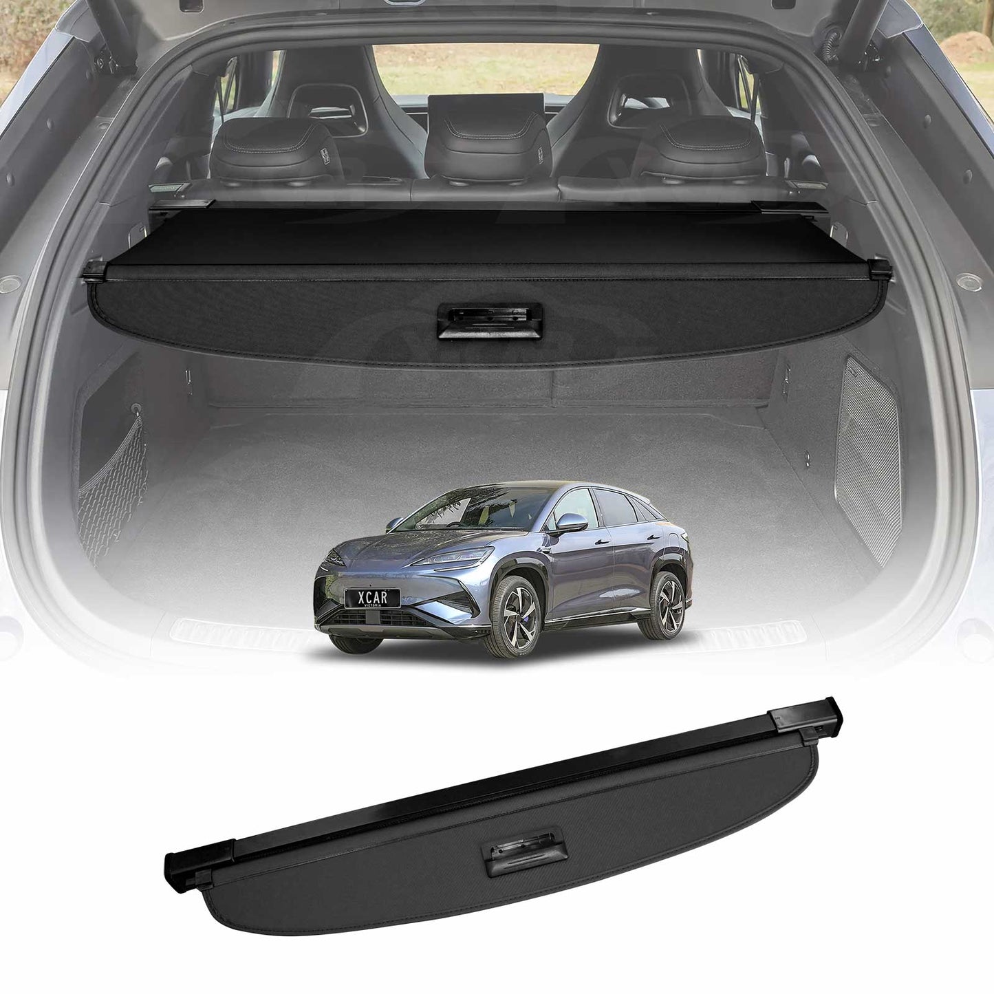 Retractable Cargo Cover for BYD SEALION 7 SEALION7 2025-Onwards Rear Rack Partition Shelter Canvas Trunk Luggage Security Shield Shade