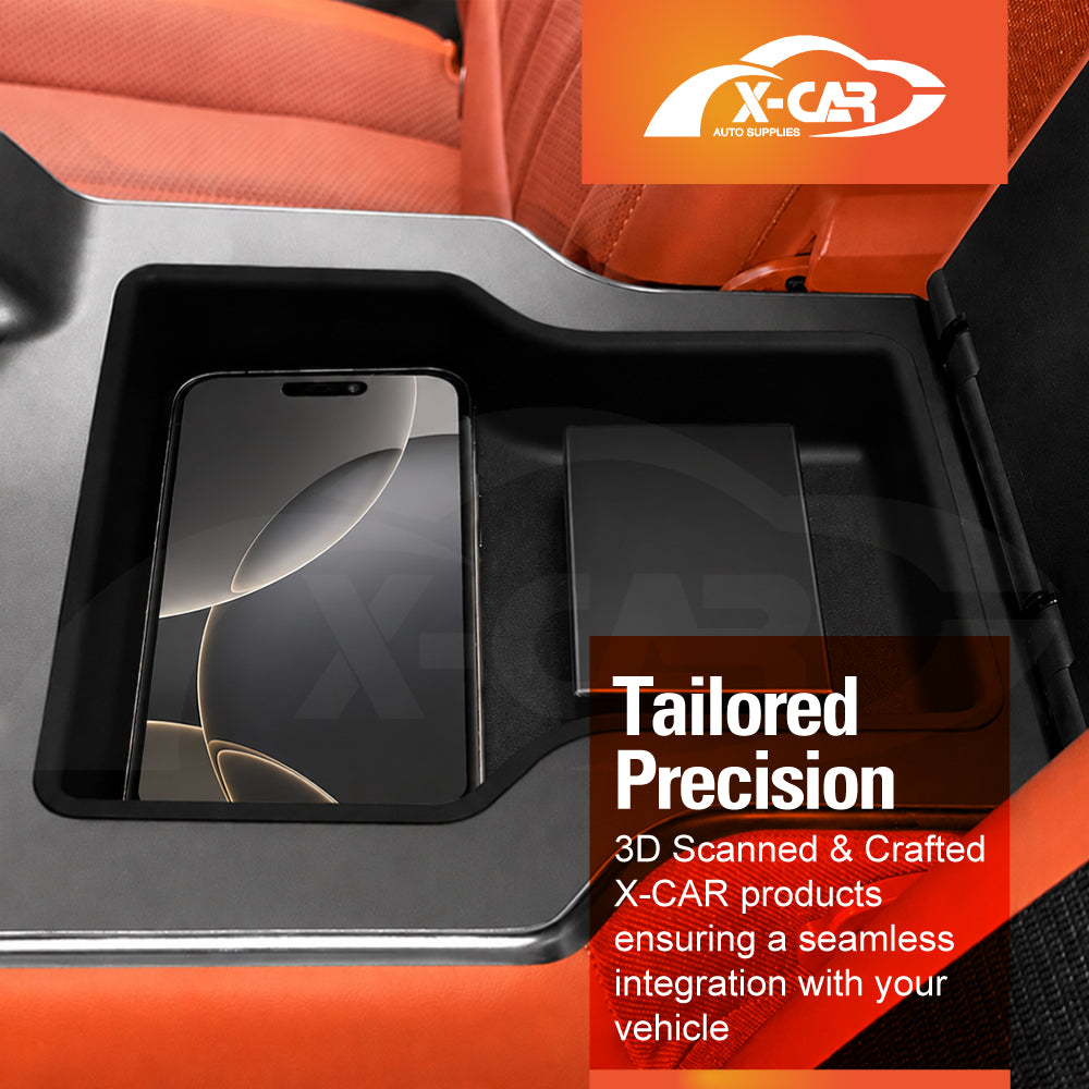 Rear Seat Armrest Organizer Tray for BYD SEALION 8 2026-Onwards Second Row Centre Console Storage Box Interior Accessories