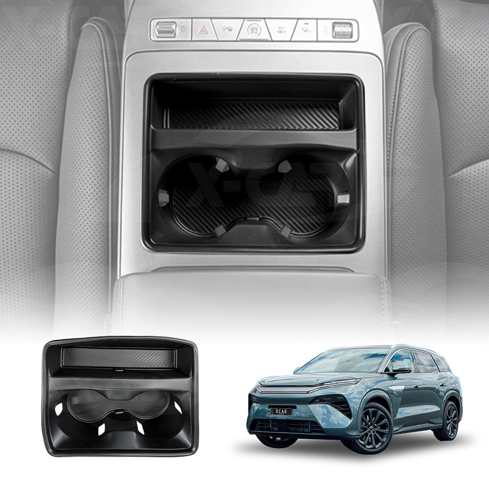 Cup Holder Organiser Tray for BYD SEALION 8 SEALION8 2026-Onwards Centre Console Storage Box Silicone Insert Accessories