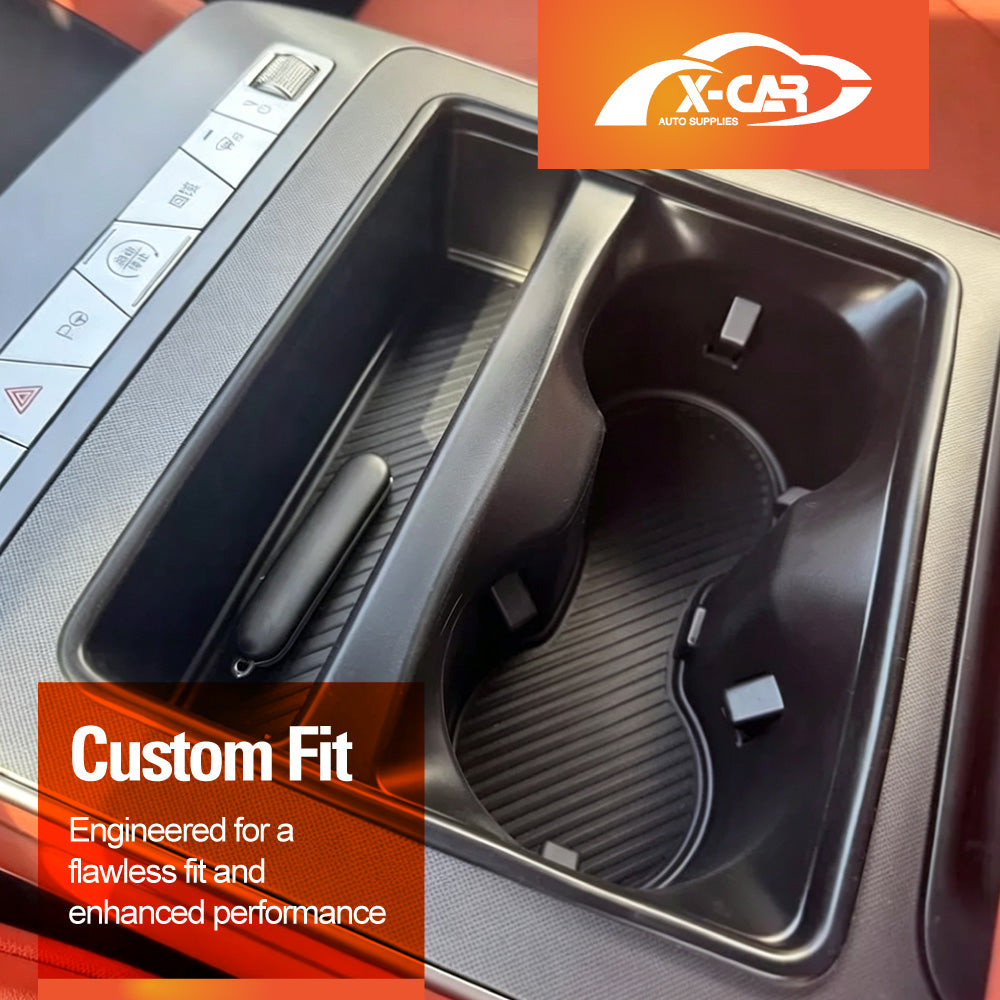 Cup Holder Organiser Tray for BYD SEALION 8 SEALION8 2026-Onwards Centre Console Storage Box Silicone Insert Accessories