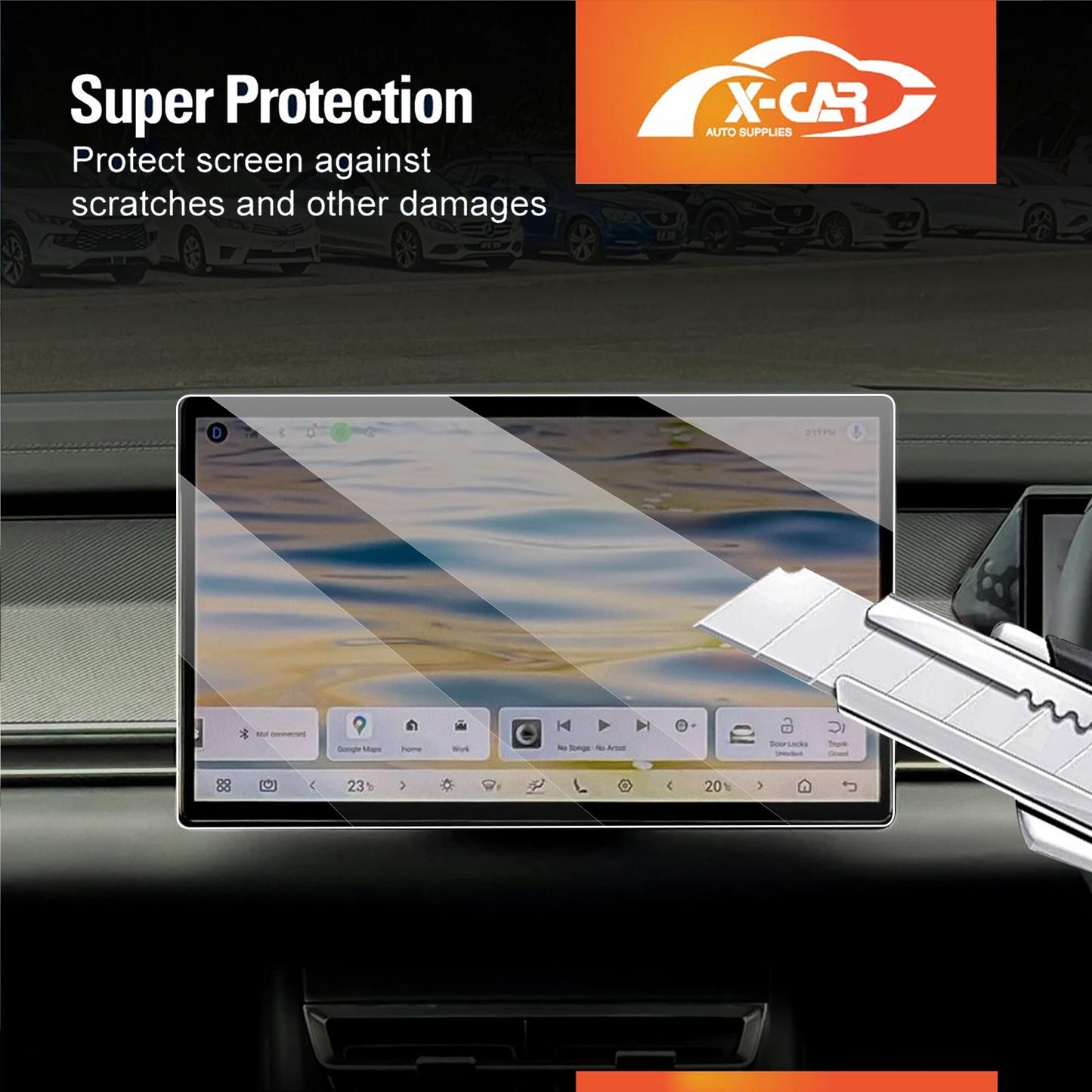 Tempered Glass Screen Protector Set for BYD SEALION 8 SEALION8 2026-Onwards Dash Centre Console Touchscreen Anti-Scratch Cover