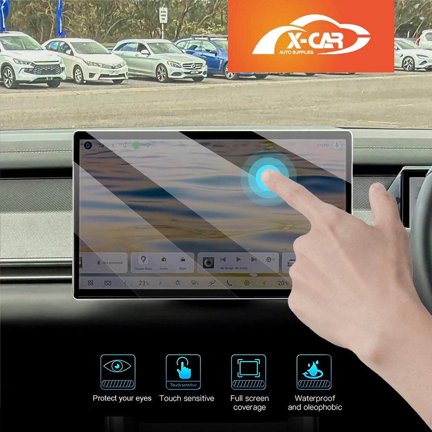 Tempered Glass Screen Protector for BYD SEALION 8 SEALION8 2026-Onwards Touchscreen Anti-Scratch Cover Accessories
