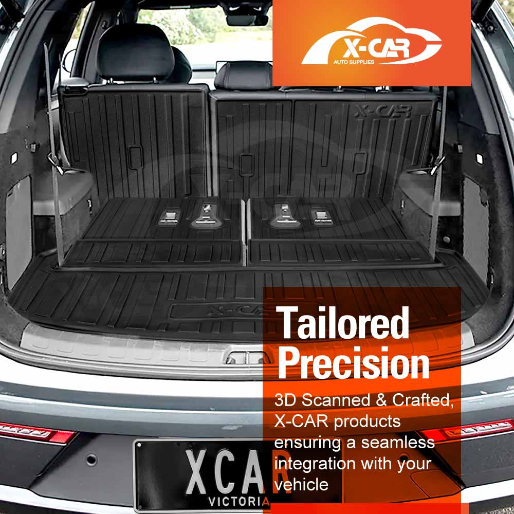 Boot Liners Kick Mats Set for BYD SEALION 8 SEALION8 2026-Onwards All Weather Heavy Duty Cargo Car Trunk Back Seat Protector