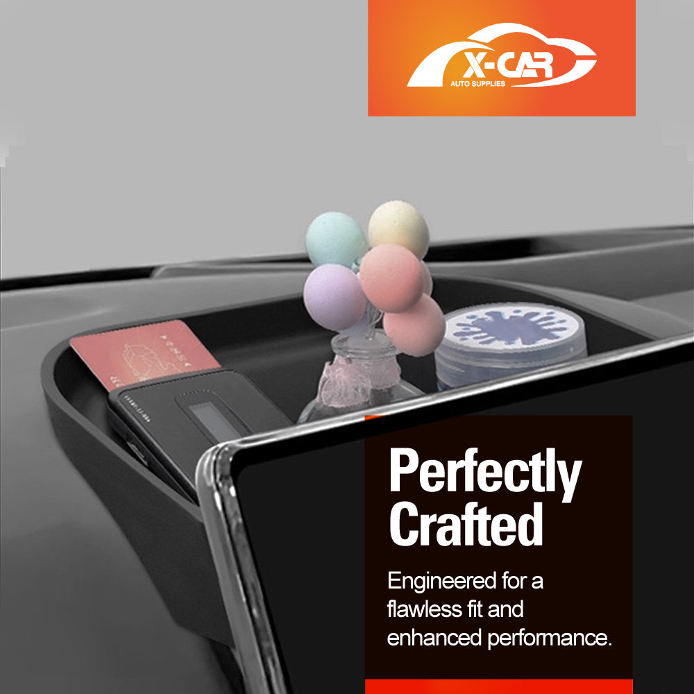 Car Screen Storage Box Set for BYD Shark 6 Shark6 2024-Onwards Behind Steering Wheel & Centre Console Tray Organiser Accessories