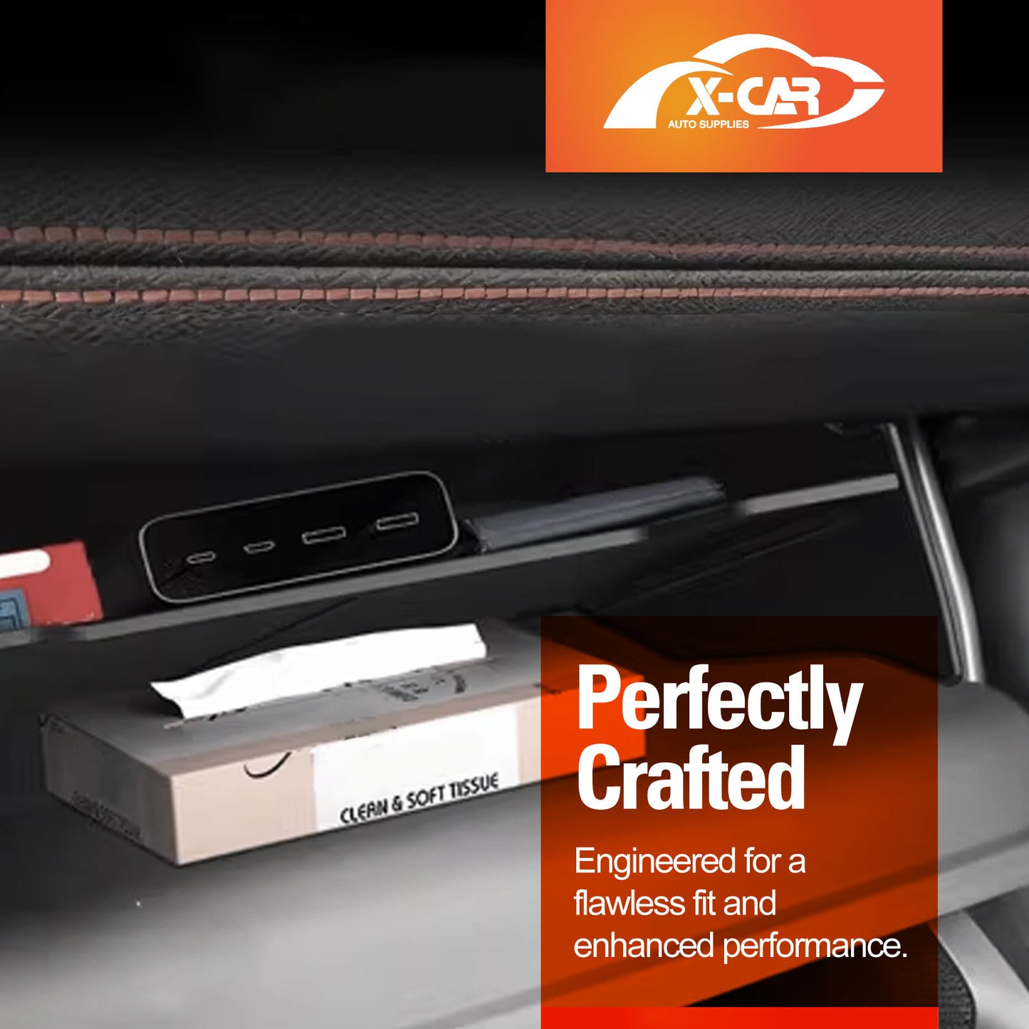Glove Box Organizer Insert Tray for BYD Shark 6 Shark6 2024-Onwards Car Storage Box Accessories