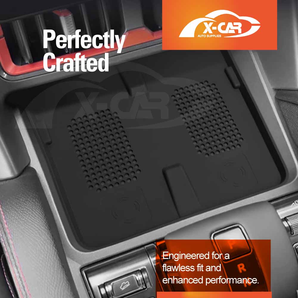 Center Console Organizer Set for BYD Shark 6 2024-Onwards Armrest Storage Box Tray Charging Mat Cup Holder Interior Accessories