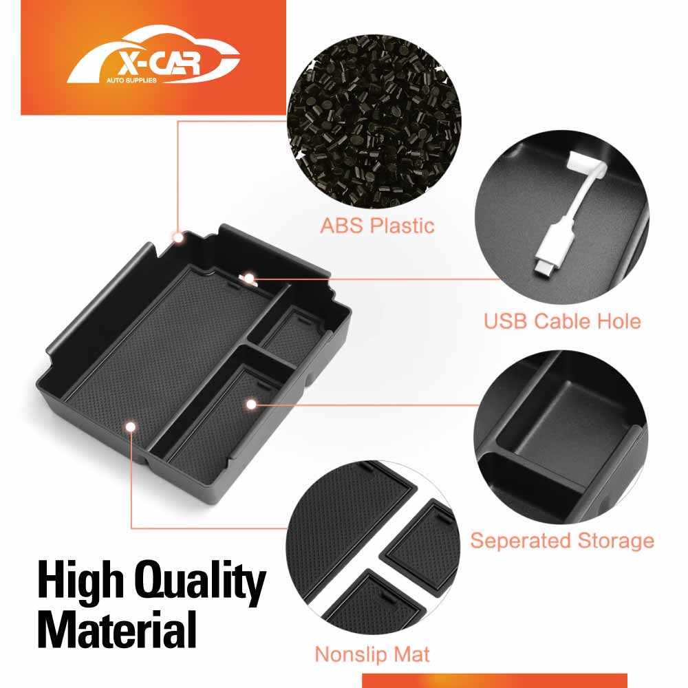 Center Console Organizer Set for BYD Shark 6 2024-Onwards Armrest Storage Box Tray Charging Mat Cup Holder Interior Accessories